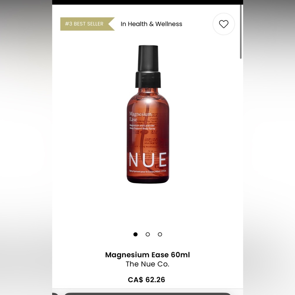 The Nue Co. Magnesium Ease 60ml - Brown